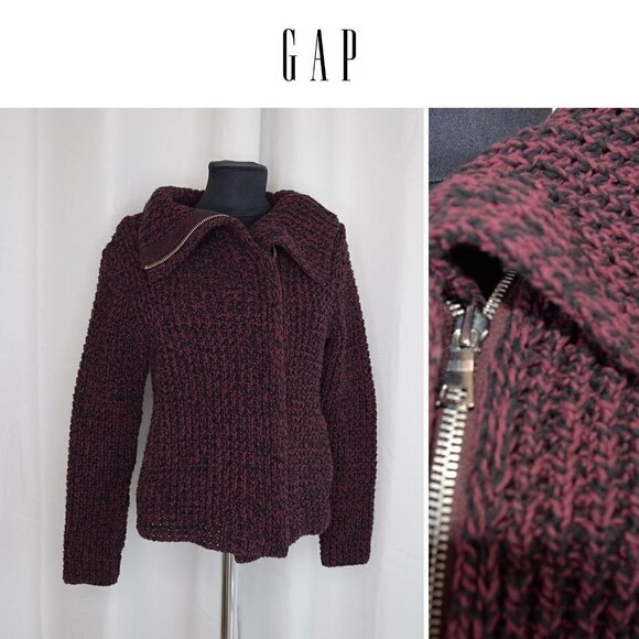 Gap Knit Zip Up Sweater Jacket Sz S - Picture 1 of 7